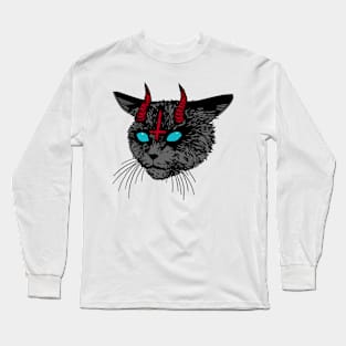 satan cat 2 Long Sleeve T-Shirt